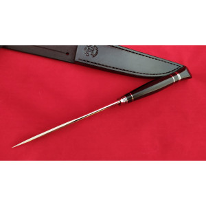 ЧОРНИЙ КОРОЛЬ ексклюзивний ніж ручної роботи майстра студії RUSLAN KNIVES, купити замовити в Україні (Сталь N690™ 60 HRC). Photo 2